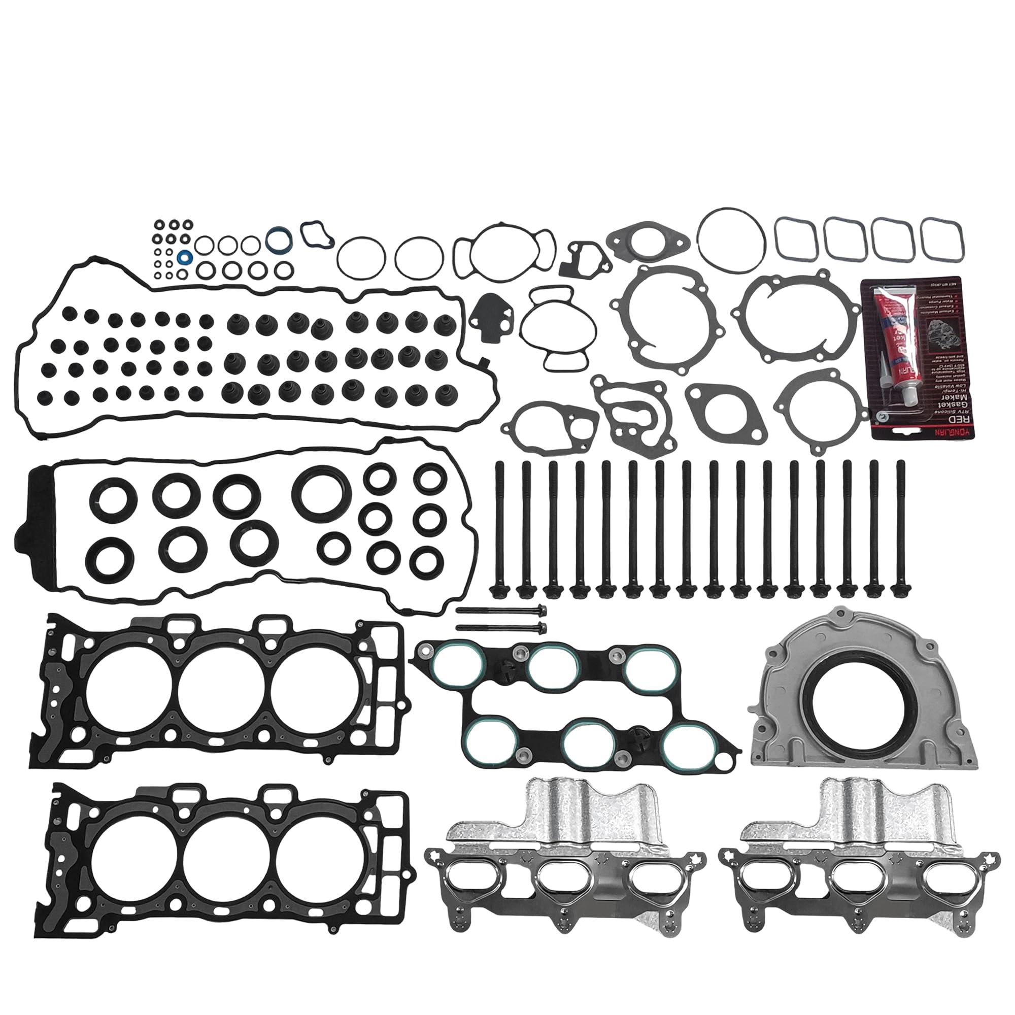 Partsflow Full Gasket Set Head Bolts HS26376PT-5, CS26376-1, ES72274