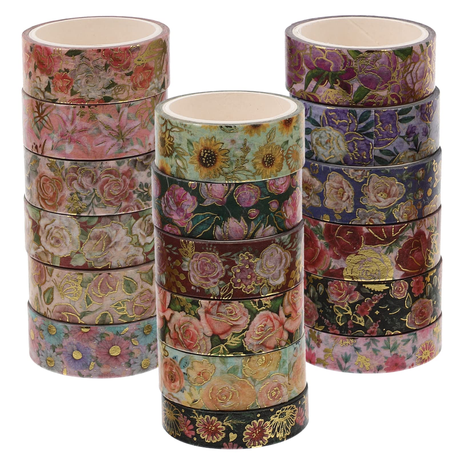 NUOBESTY 54rollen Washi Tape Dekoratives Goldprägung Washi Tape Für Scrapbooking Projekte Handgefertigte Dekorationen Für Notizen Und Kreative Bastelarbeiten