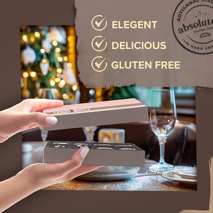 Absolutely Gluten Free Chocolate Biscotti Gift Box Certificado Kosher miniatura 6