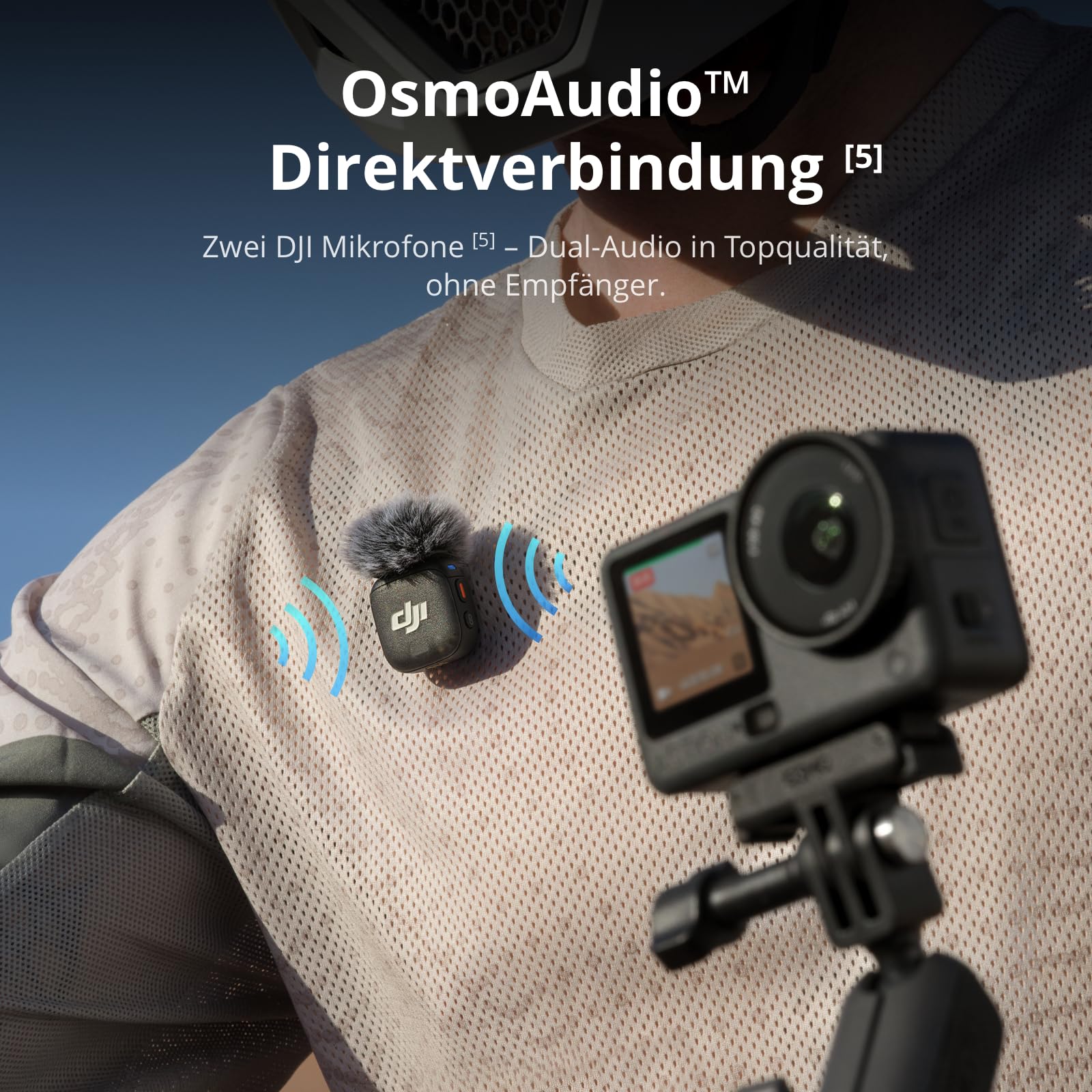 DJI Osmo Action 6 Standard Combo, Unterwasser-Action-Cam, Kamera, 1/1,1-Zoll-Quadratsensor, 50 GB Speicher, Variable Blende f/2,0 bis f/4,0, kältebeständig, bis zu 4 Std. Akkulaufzeit, 8K