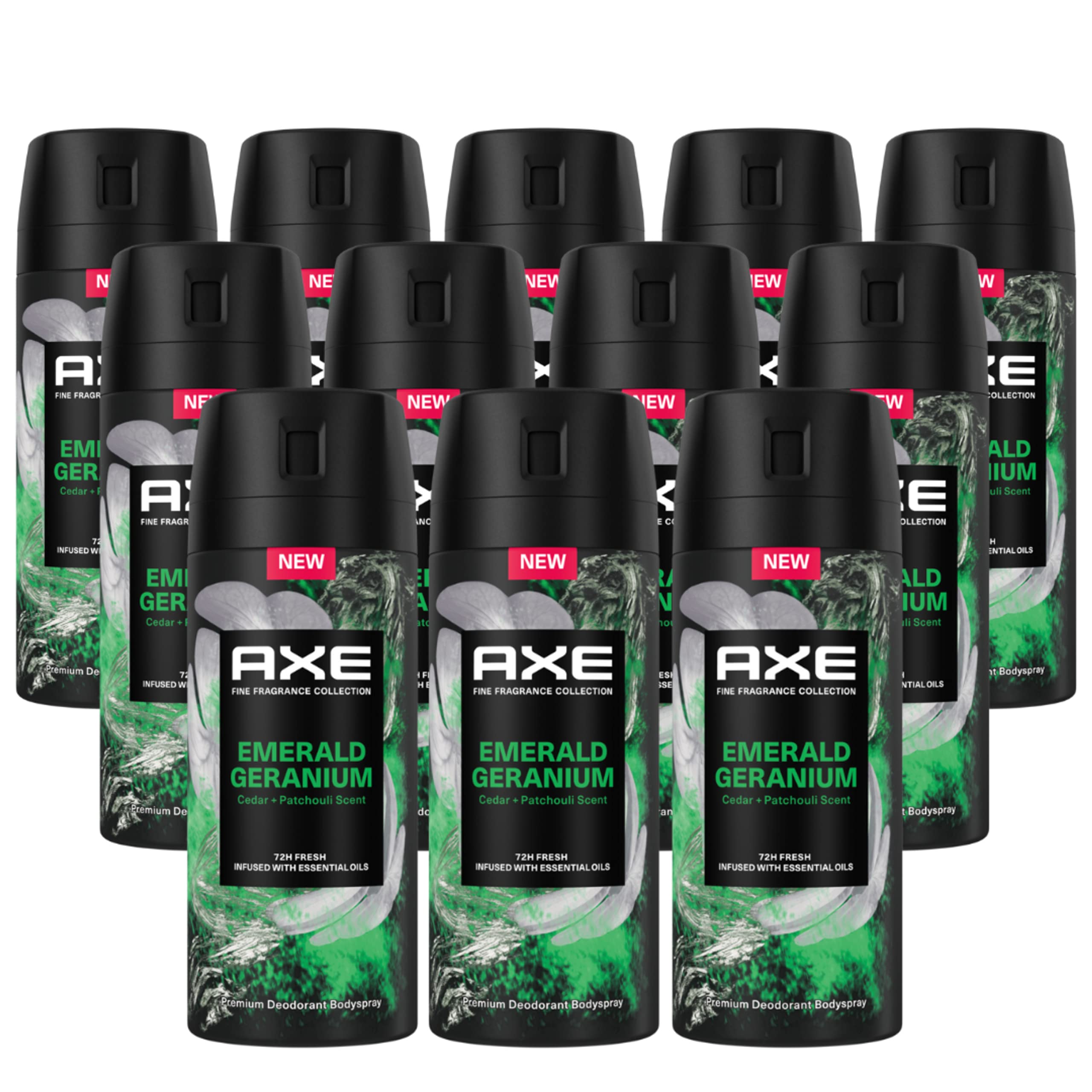 AXE Premium Bodyspray Emerald Geranium Deo ohne Aluminiumsalze 12 Stück