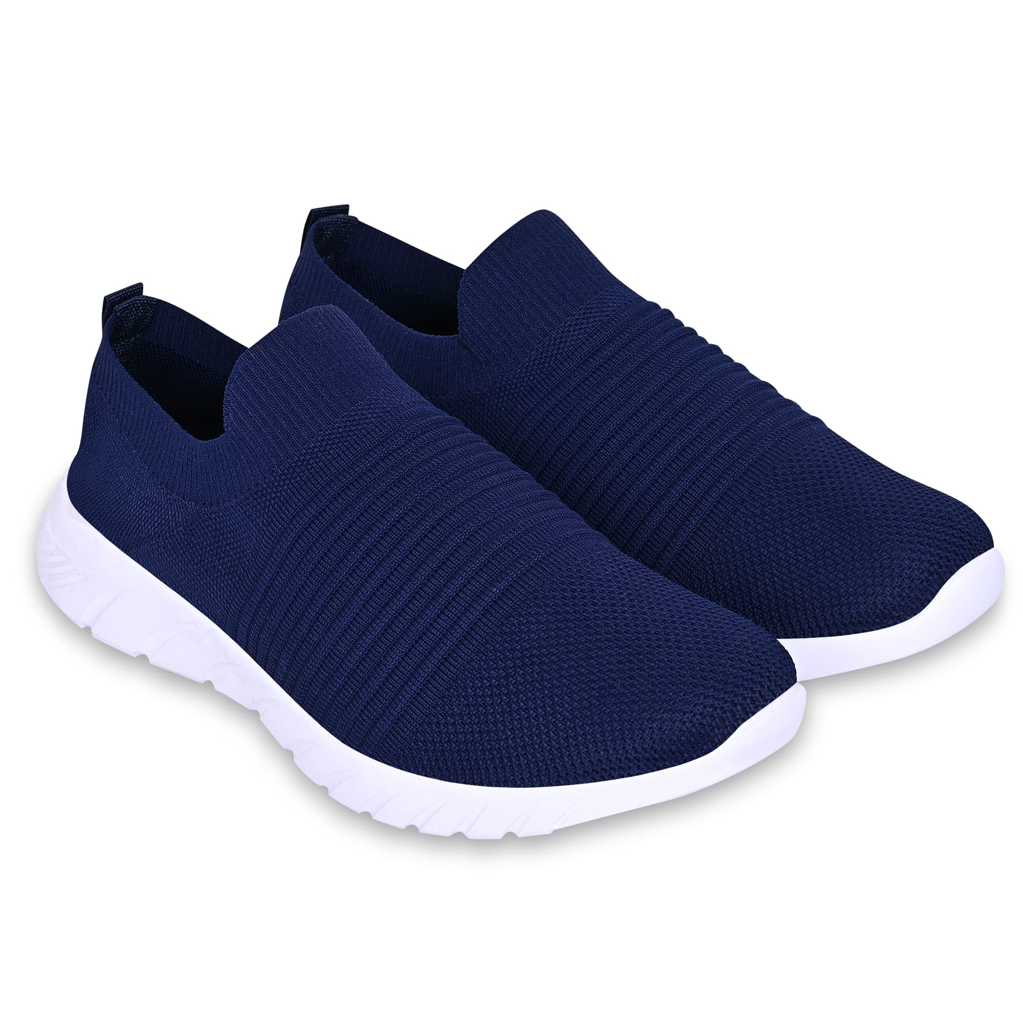 Men's Lightweight Slip-On-Shoes Polyester Material Black Color Footwear (GN-110)