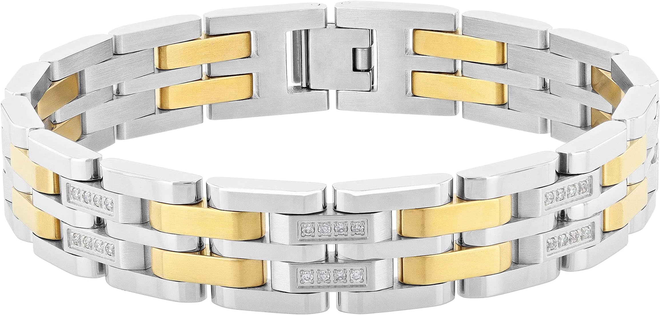 Men's Stainless Steel Men's Link Bracelet - Choice of Color