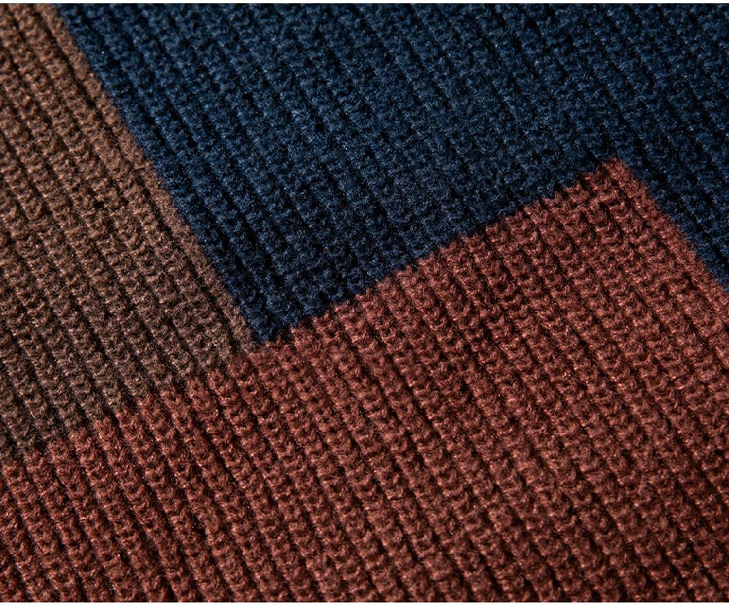 Mens Oversized Sweater Unisex Long Sleeve Cable Knit Sweaters Aesthetic Streetwear Casual Sweater Jumper Tops - Image 4