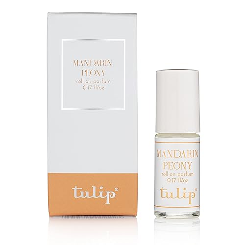 Tulip Perfume Classic Roll On Eau De Parfum Mandarin Peony 06 oz