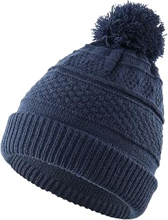Toddler Girls Beanie Warm Kids Winter Hat Knit Skull Caps with Pom