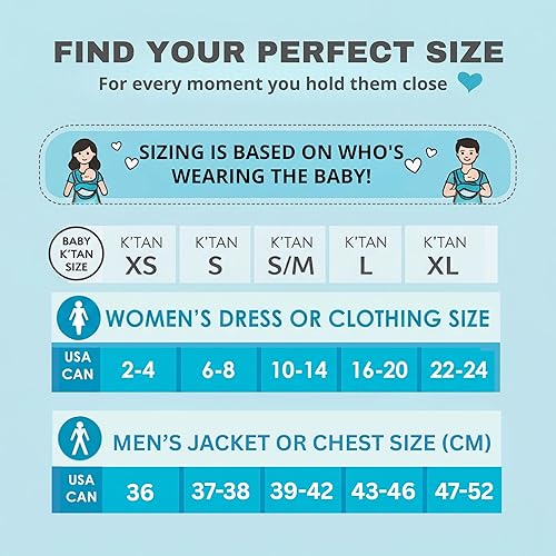 Miniatura 2 de Original Baby K'tan Baby Carrier: #1 Easy Pre-Wrapped, Soft, Slip-On, No Rings, No Buckles | 5 in 1 Baby Sling for Hands-Free Comfort | Heather Grey
