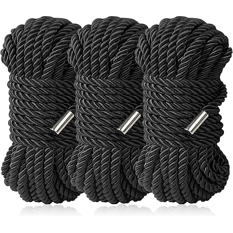 Shabaria [3-Pack] Durable Satin Braided Rope