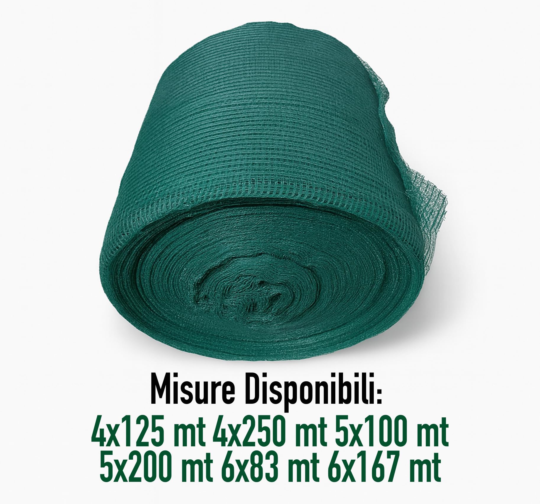 Aeffe Rete Olive Quadrettata Verde Rotolo 30g/mq, Telo Telone per la Raccolta delle Olive (4 x 125 Metri)