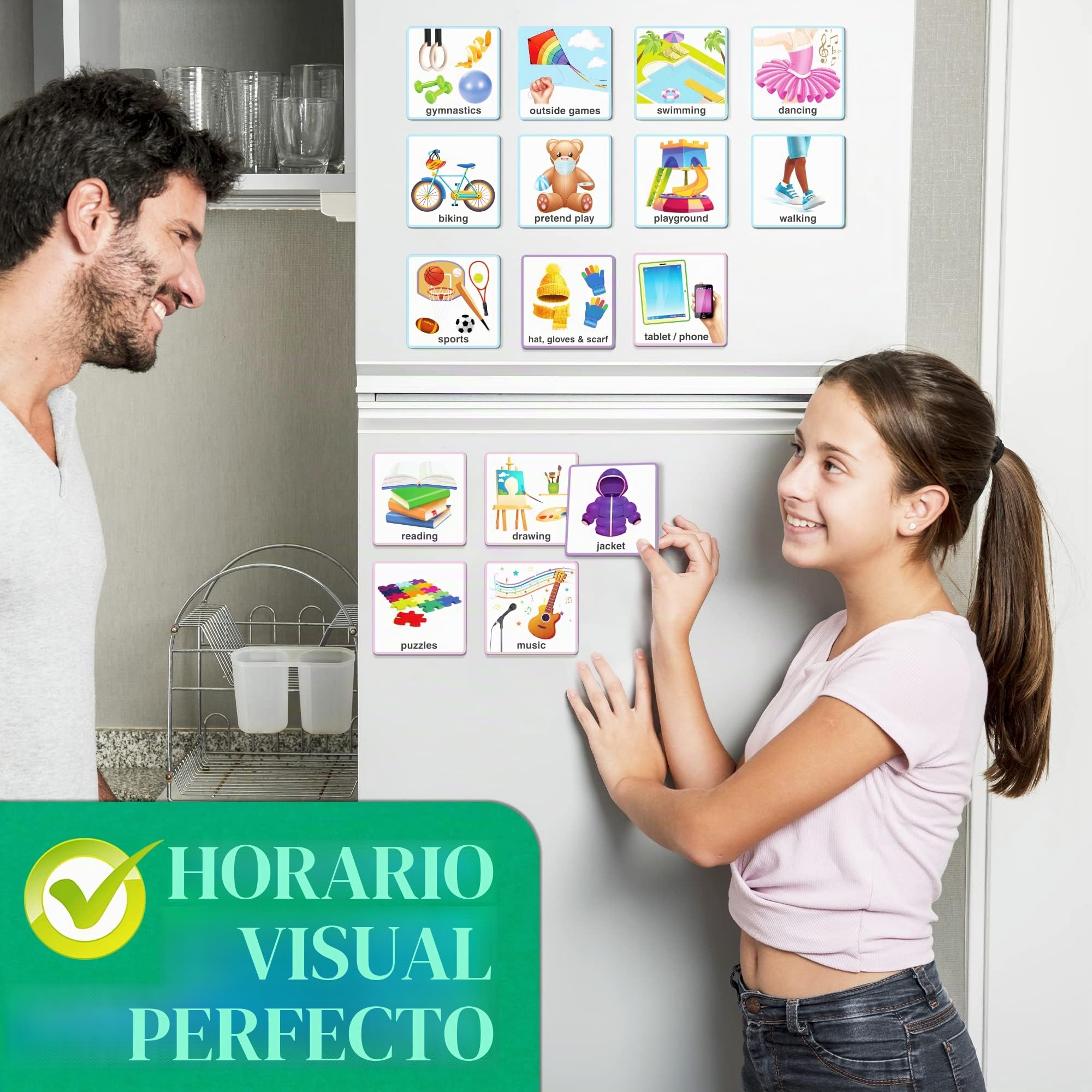 QUOKKA 95 Juguetes para Cartas de tareas de recompensa para niños pequeños autistas 1-3 - Versión Inglesa Horario Visual para niños con Autismo 2-4 - Herramientas para el TDAH para niños 5-7