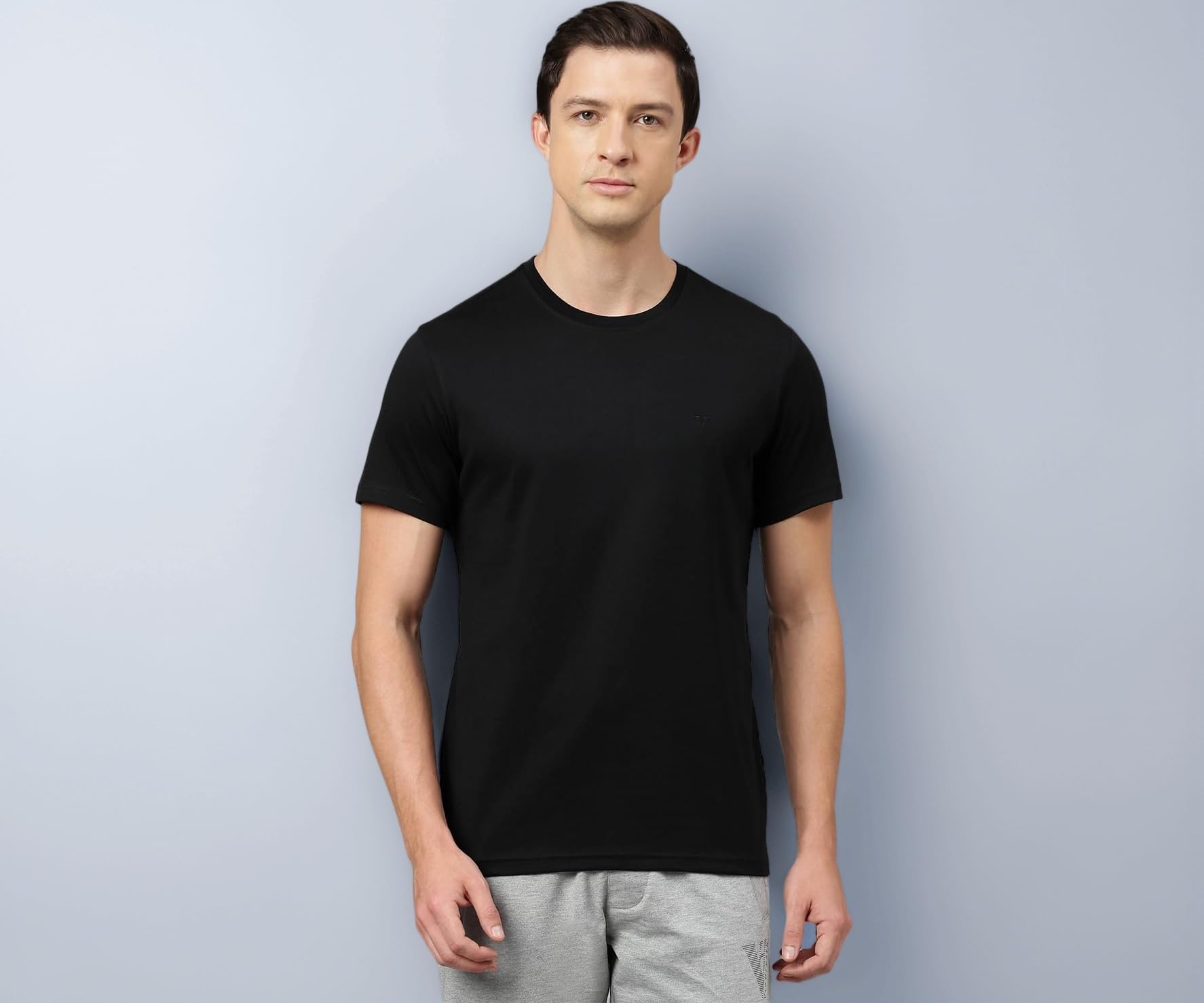 Menโs Crew Neck T-Shirt โ Soft & Breathable Cotton | Regular Fit | Comfortable Everyday Casual Wear | Short Sleeves | Summer Favorite |Solid Colors | Style 60052|Available in Pack of 1 & 2