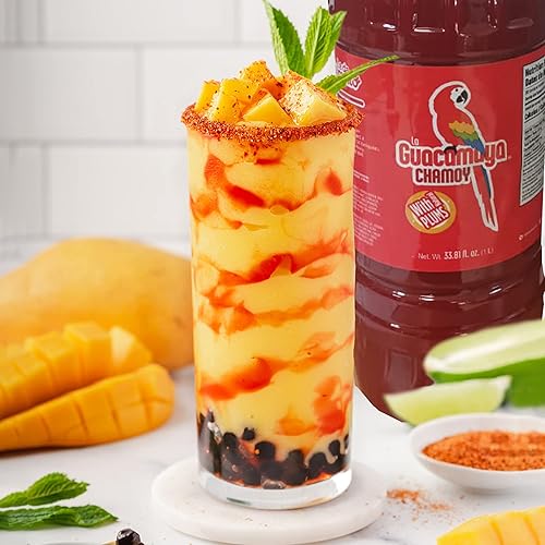Miniatura 5 de La Guacamaya Chamoy 3381 fl oz - Caramelo de gamuza - Dip de gamuza - Salsa de gamuza para frutas - Pasta de gamuza - Pasta de borde de gamuza