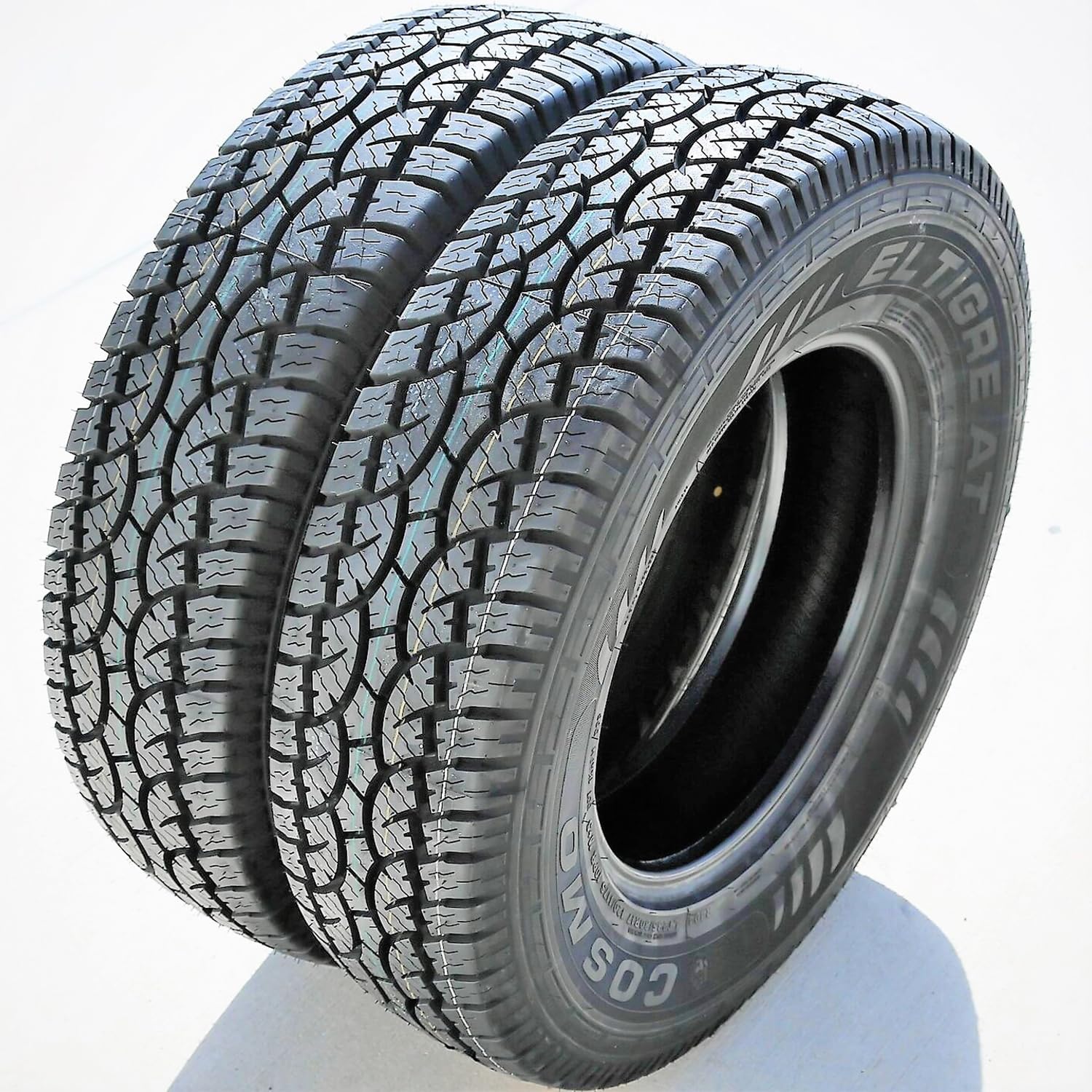 Cosmo Tires El Tigre AT A/T All-Terrain Off-Road Light Truck Radial Tire-LT225/75R16 225/75/16 225/75-16 115/112S Load Range E LRE 10-Ply BSW Black Side Wall