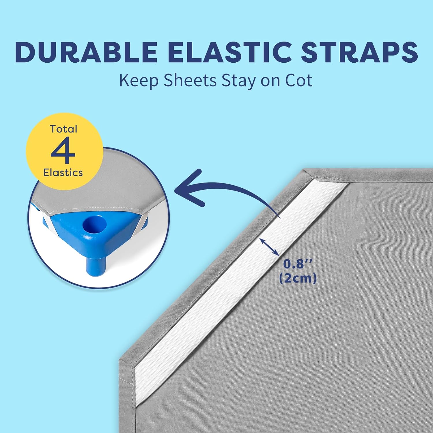 Comfyanno Cot Sheets for Daycare Toddler Size - 23" x 40" - 10 Pack Bulk - Soft & Comfortable Brushed Microfiber - Fitted Cot Sheet Cover - for Daycare/Preschool Kids, Boy/Girls Nap Time - Grey