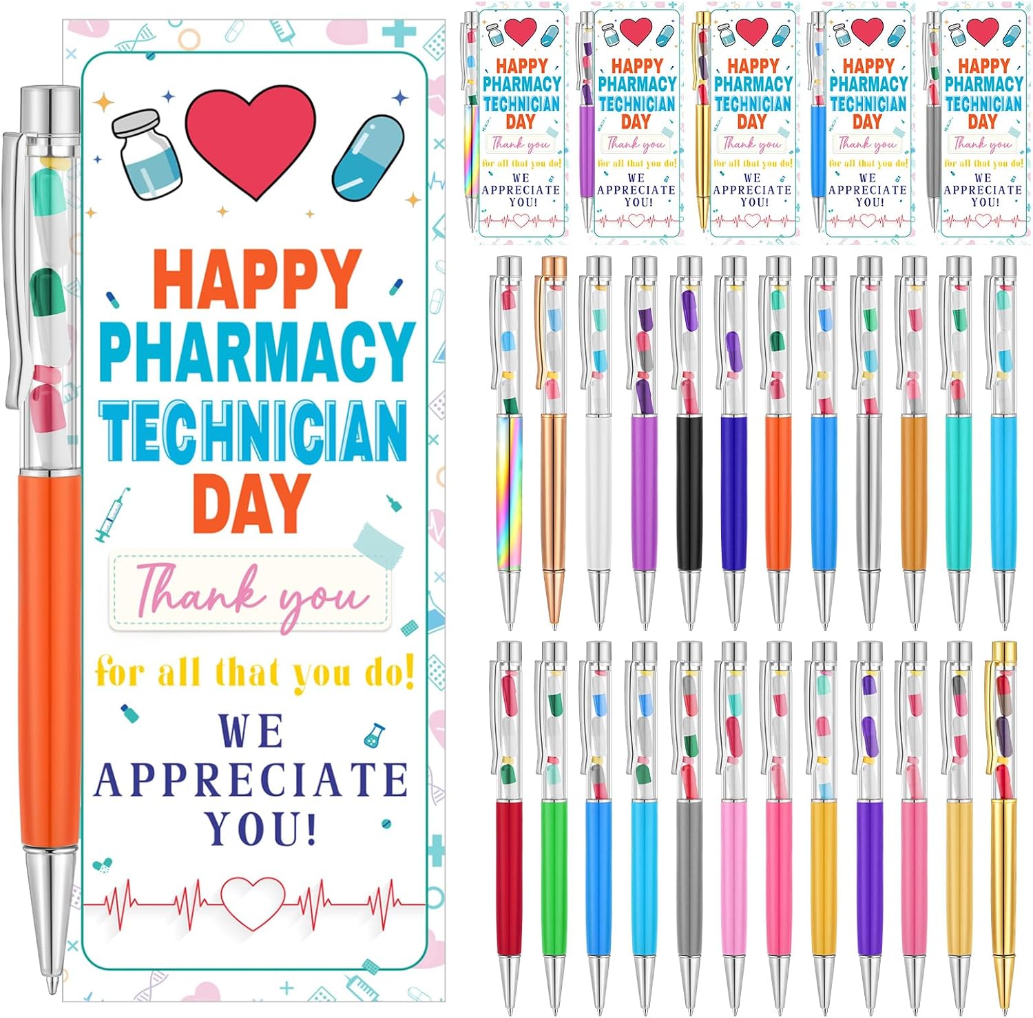 Layout Rph Amazon.com : Gilprop 24 Sets Pharmacy Technician Pens with Cards, Chill ...