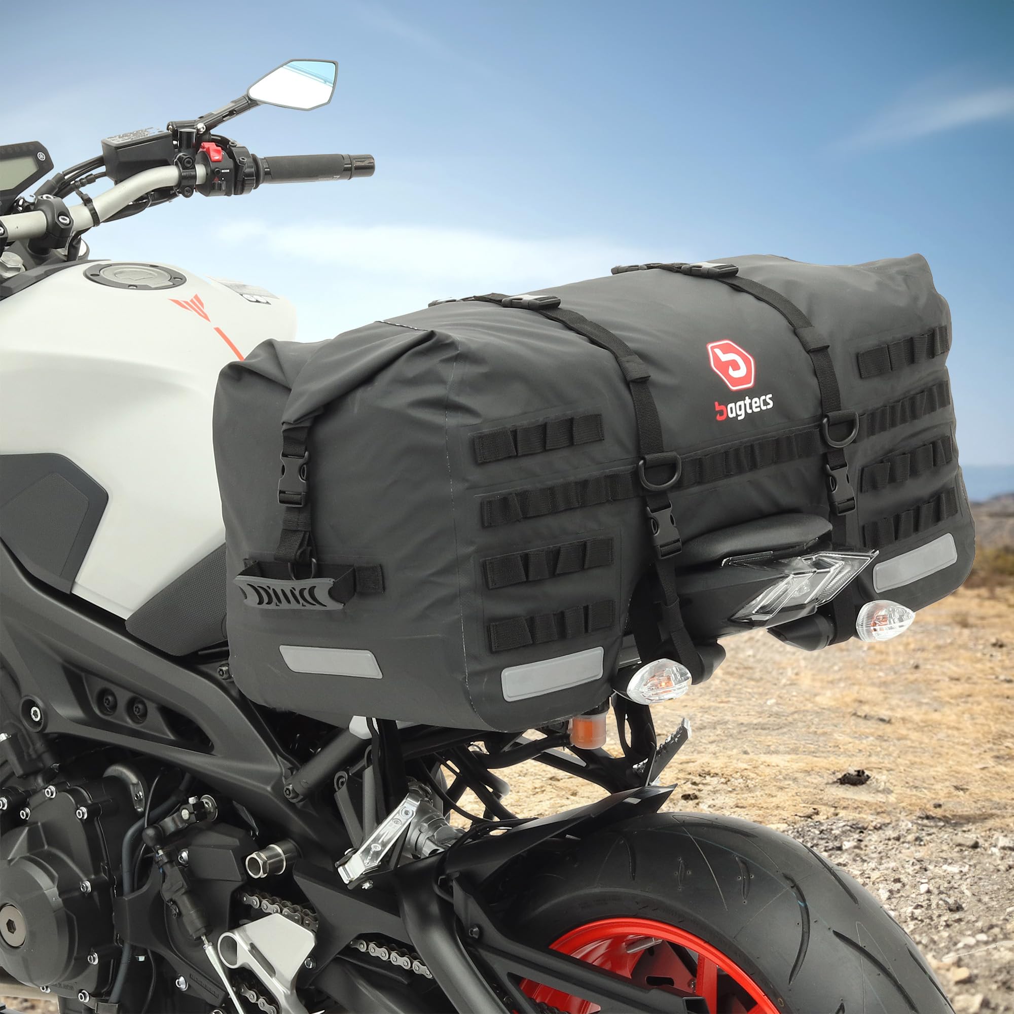 Sacoche de Selle Moto arrière Bagtecs SX70 Etanche Volume 70l