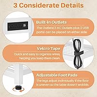 Vista 8 de Ecoprsio Entryway Table with Outlets and USB Ports, Console Table with 2 Drawers, Small Sofa Table with Storage Shelves for Living Room, Couch