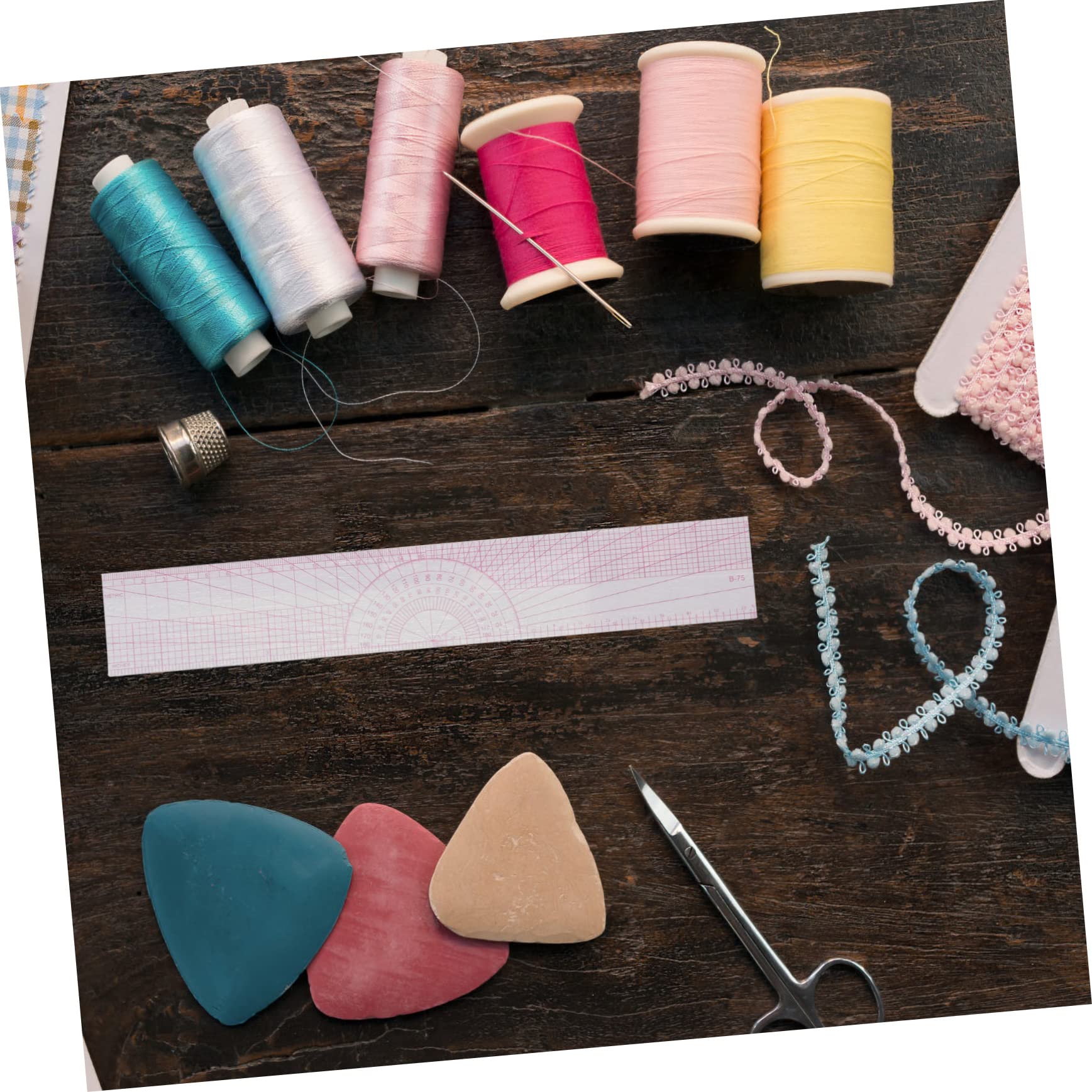 ARTIBETTER Conjunto Reglas Curvas Transparentes Para Costura Y Patronaje Reglas Plásticas Multiusos Con Precisa Para Confección Y Diy 4 Piezas X 5