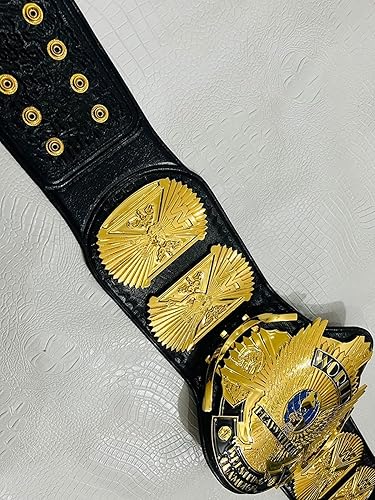 Miniatura 4 de Réplica de oro clásico águila pesada campeonato de lucha libre cinturón adulto - Big Eagle Wrestling Championship Title Belt, Dorado