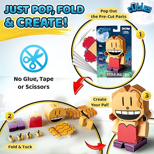 Miniatura 4 de CUBLES Juego de construcción de juguetes, rompecabezas 3D y kit de origami, juguetes STEM - The Dog Man Series - Yolay Caprese