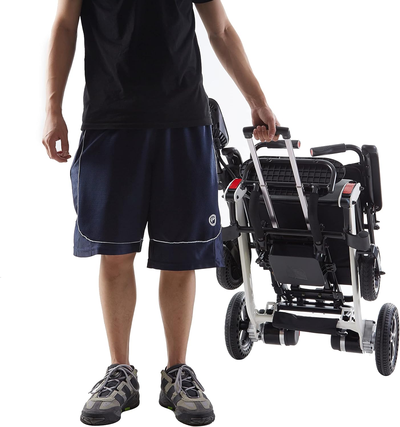 Folding, Ultra Lightweight (40lbs) Power Wheelchair. Portable Electric Wheelchair. : Health & Household