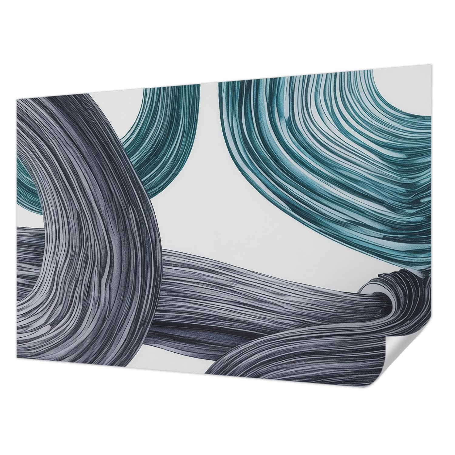 Revêtement mural autocollant 104x70 cm décoration murale moderne salon chambre Tulup lignes