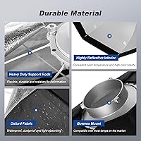 Vista 5 de Godox SB-UE 32"/80cm Paraguas Octágono Softbox Reflector con rejilla de panal para flash Speedlight (montaje Bowens)