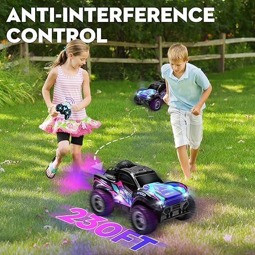 Miniatura 4 de Autos RC 116 Auto de control remoto para niños 4-7, 8-12, camión de control remoto recargable todo terreno para niños, camión monstruo RC de 2.4 GHz