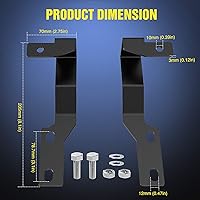 Vista 2 de Nilight Soportes de luz de zanja Auxiliar Offroad Work LED Pod A-Pilar Hood Mounts en 2nd Gen Tacoma 2005 2006 2007 2008 2009 2010 2011 2012 2013