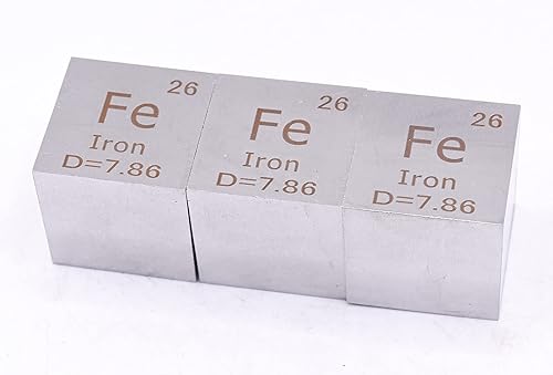 Miniatura 438 de Cubo de metal cobalto de 0.39 pulgadas (0.394 in) hasta un 99.9% puro elemento de tabla periódica de densidad grabada, colección de bloques