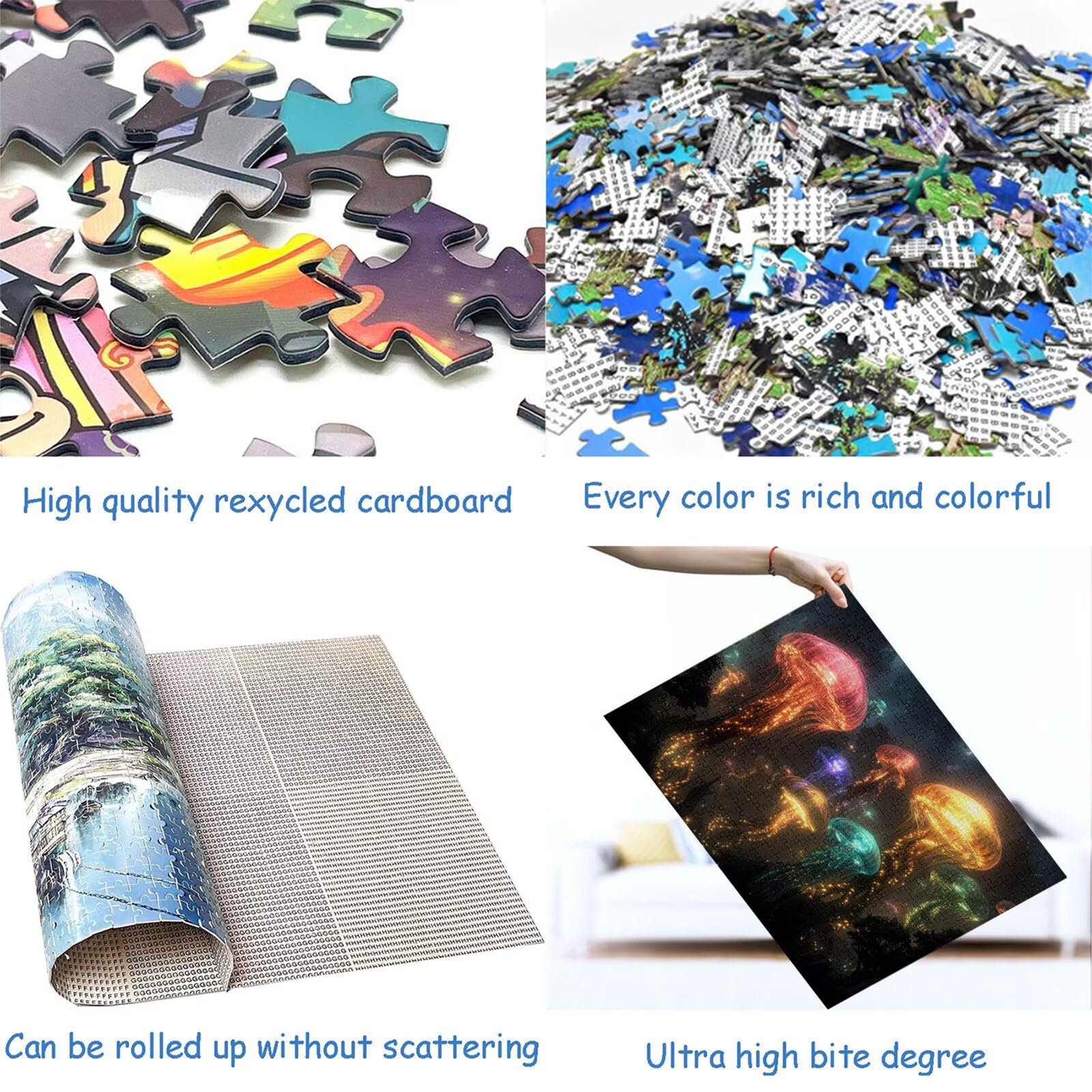 Puzzle 3000 elementów meduza puzzle dla dorosłych las 122 x 81 cm Unikalne rzemiosło klasyczne 3D drewniane układanka do rodzinnych gier aktywnych, układanka do samodzielnego wykonania nawet do