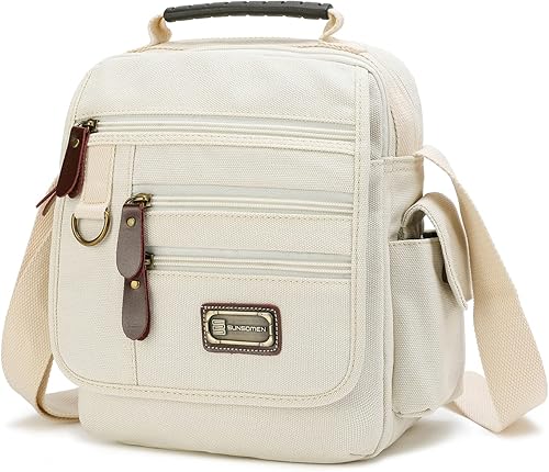 Bolso bandolera de lona para hombre, bolso bandolera pequeño, bolso de trabajo, multifunción, vintage