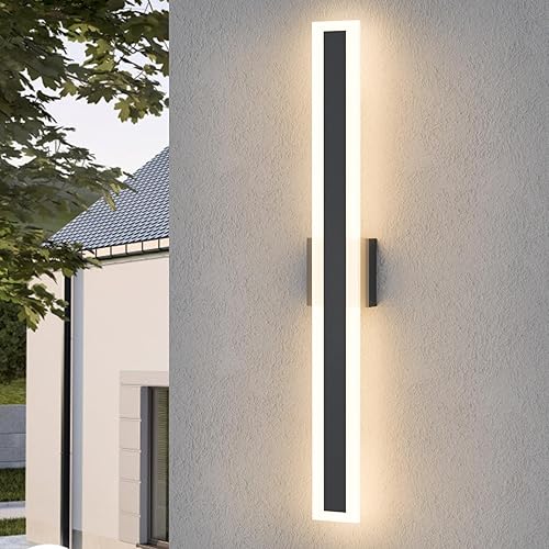 LamQee 31.5 Inch Long Outdoor Wall Lights Modern Exterior Lighting
