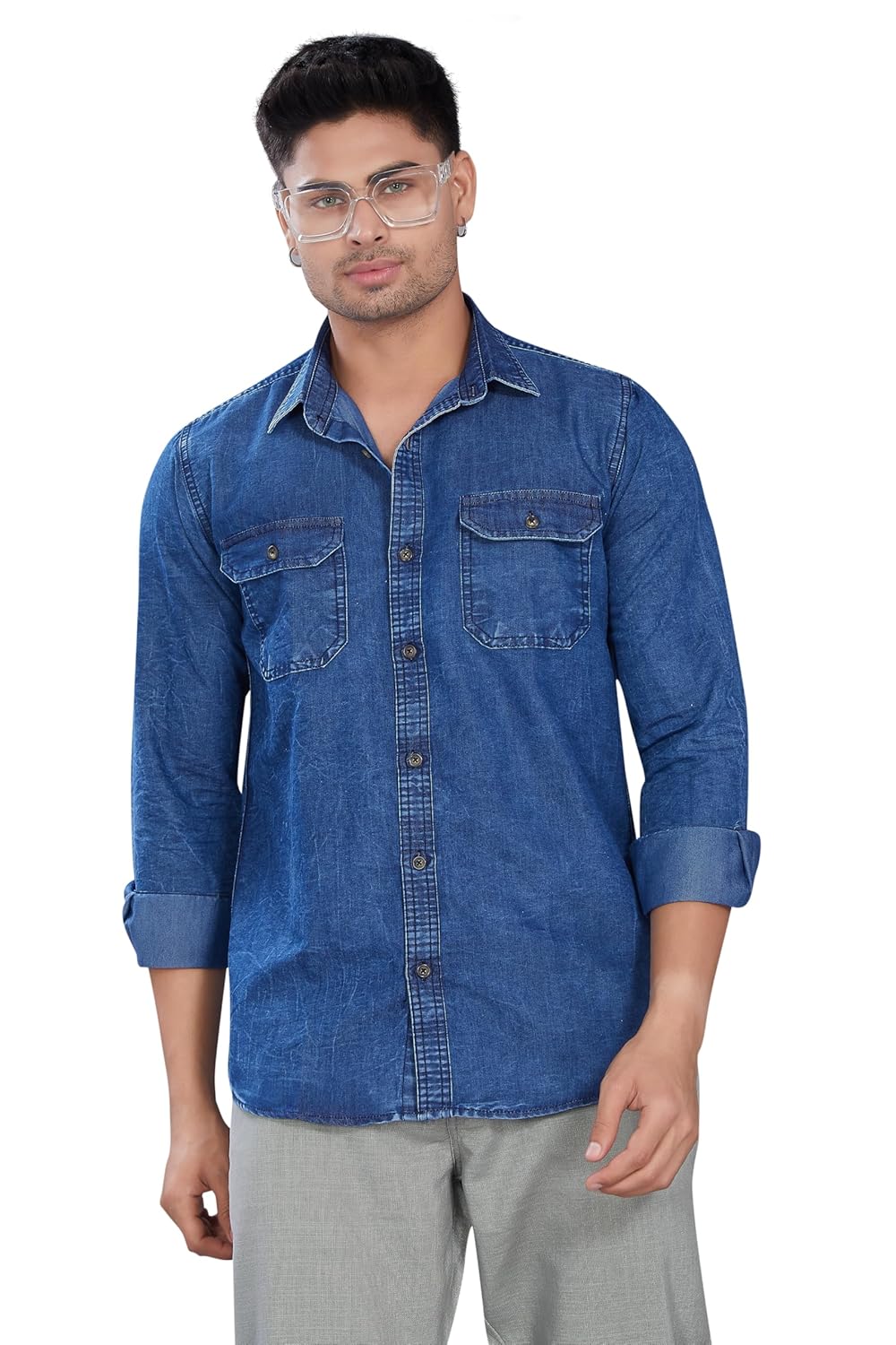 DIVISIVE Men’s Slim Fit Cotton Shirt