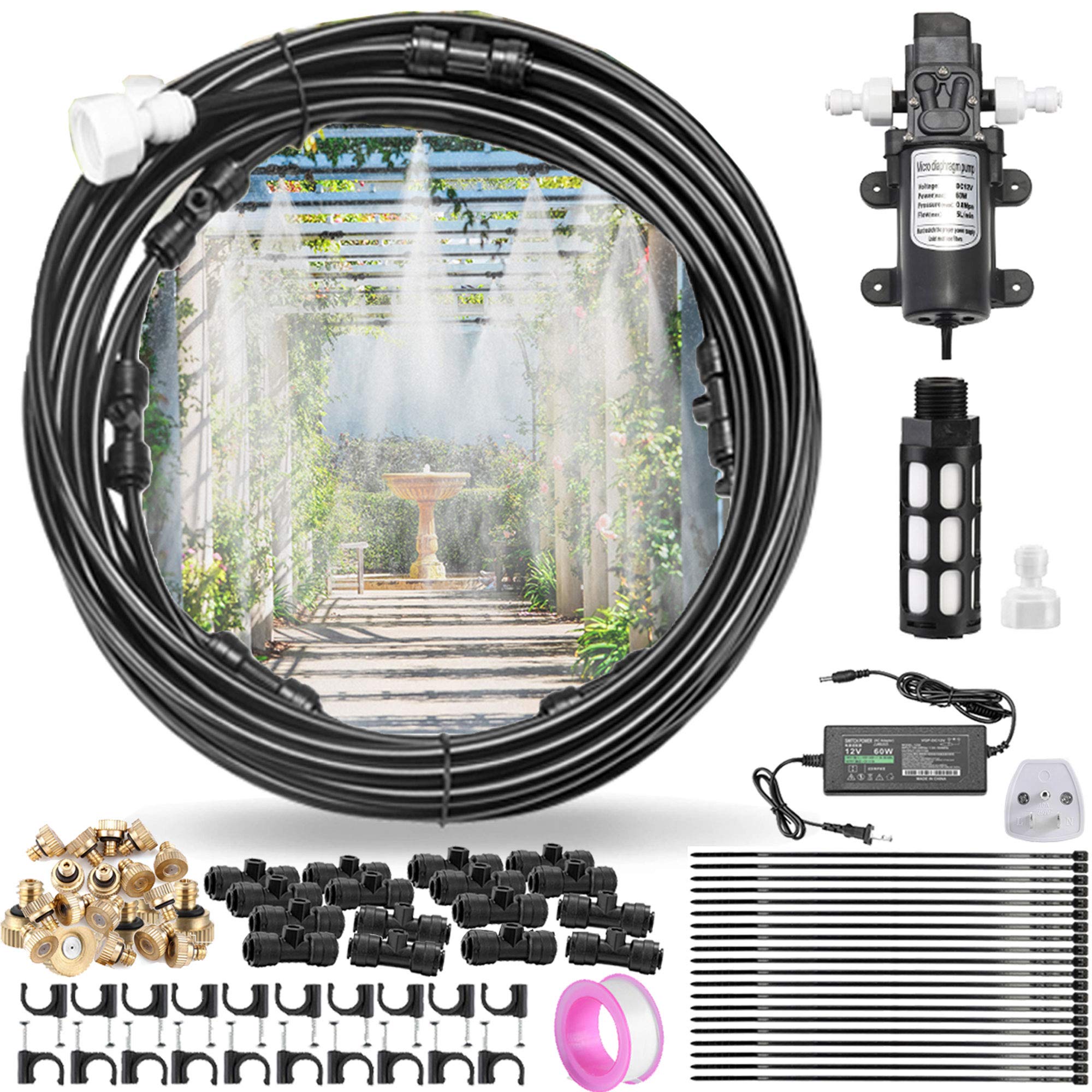 Buy CozyCabin Outdoor Misting Cooling System with Pump 40ft (12m