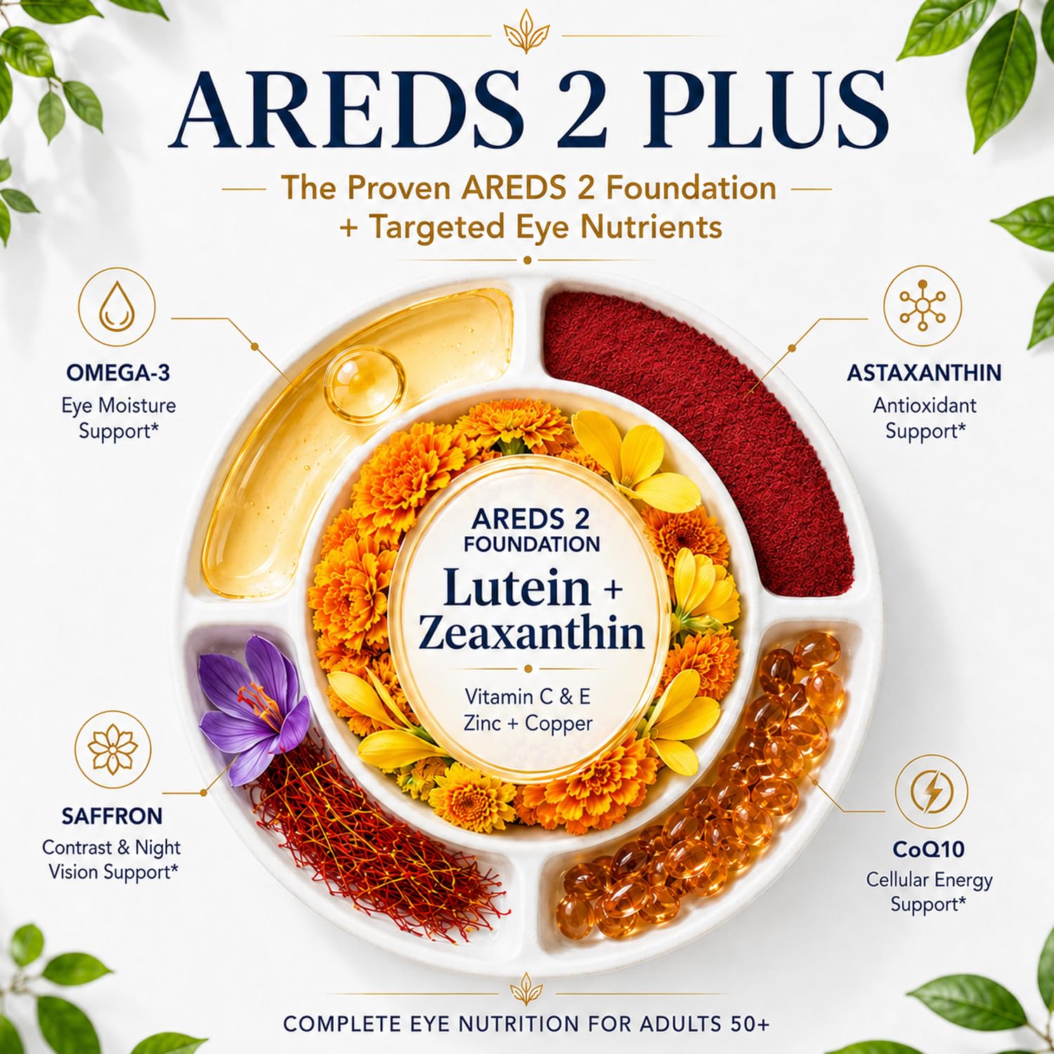AREDS 2 Plus Eye Vitamins for 50+, Lutein & Zeaxanthin, 300 Softgels — Amazon image 4