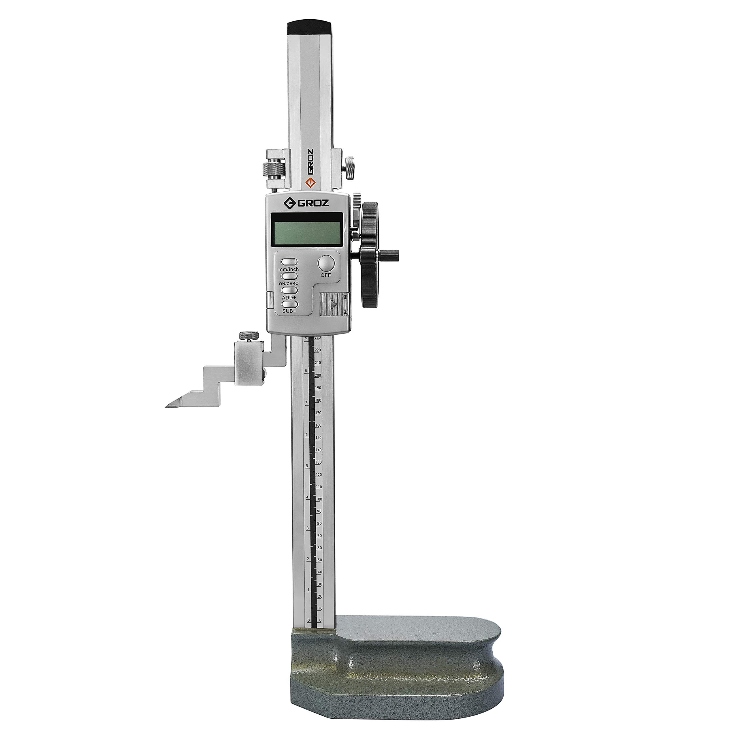 Groz Digital Height Gauge with Single Beam Construction & Hardened Ground Base | Range: 300mm(12in) | Resolution: 0.01mm(0.0005in) | Zero Setting & Locking handle | DHG/12 (B079RS27H1) Amazon Price History, Amazon Price Tracker