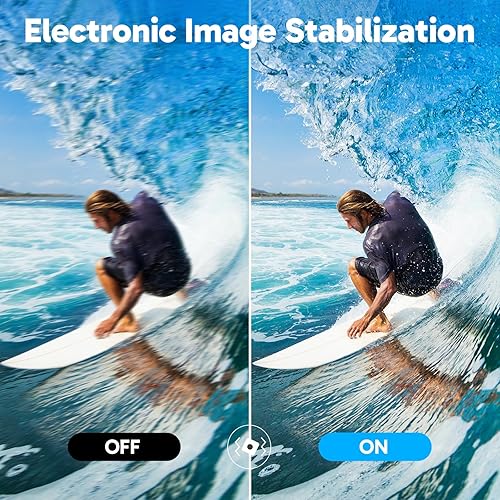 Miniatura 4 de AKASO V50X - Cámara de acción WiFi nativa 4K30fps con pantalla táctil EIS 4X Zoom de 131 pies, impermeable, soporte de cámara externo, control