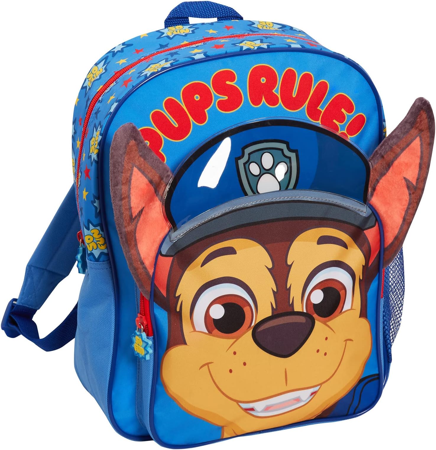 Backpack For Boys 3D Plush Chase Large Rucksack School Nursury Travel Bag with Drinks Holder