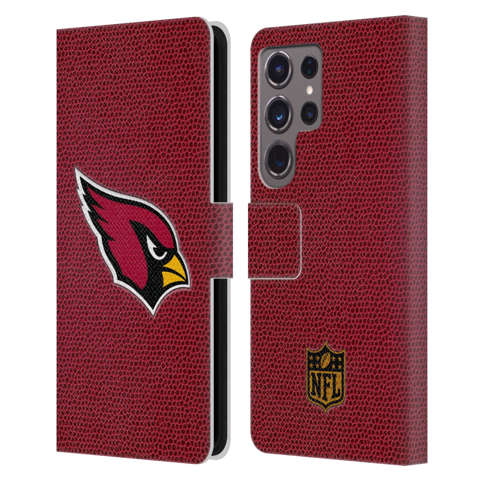 Fútbol Logotipo de Arizona Cardinals Carcasa de Cuero para Samsung Galaxy S24 Ultra 7