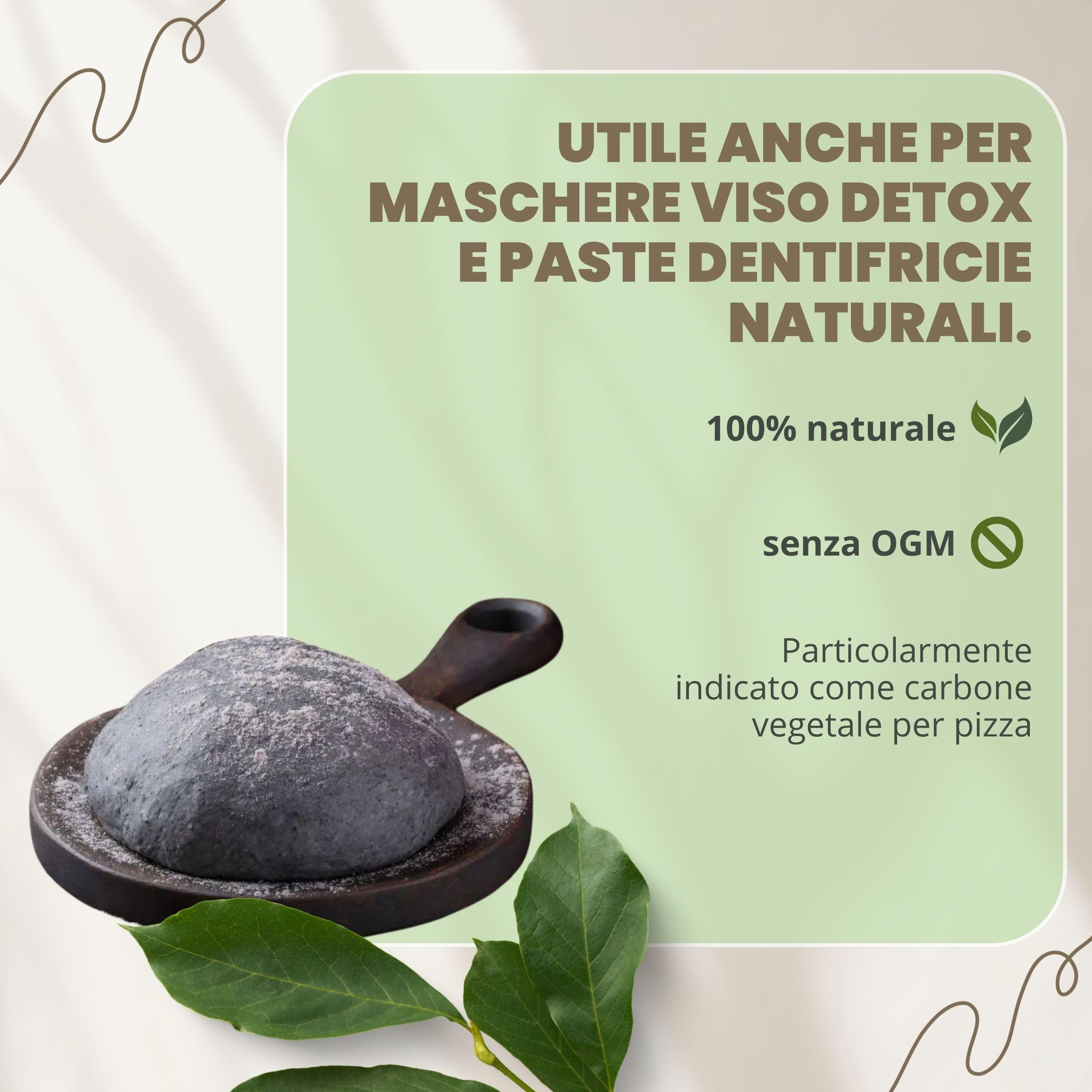 Carbone Vegetale 500 g - Polvere Effetto Anti Gonfiore