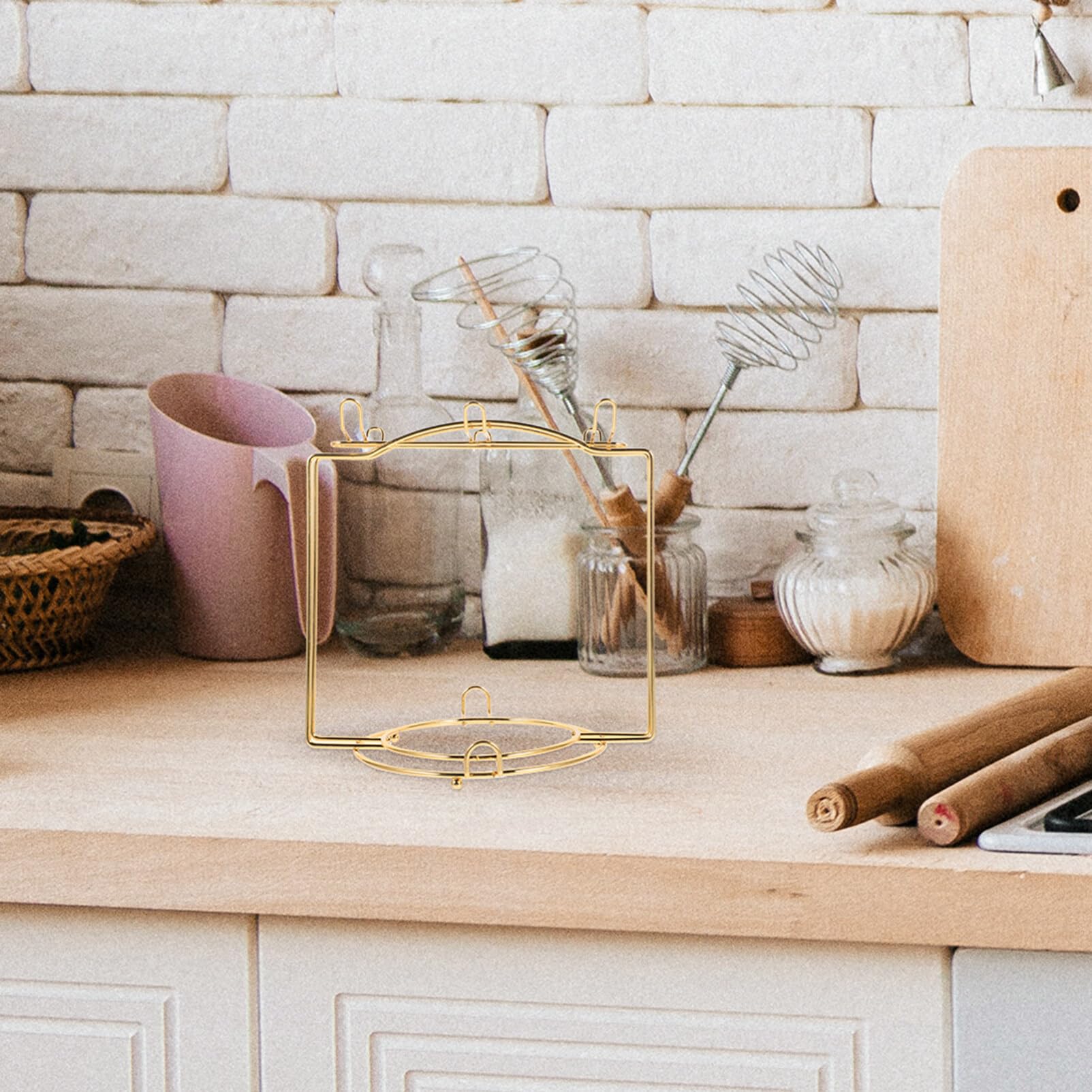 Organizzatore Per Cucina In Acciaio – Porta Tazze E Piatti Multifunzionale Per Armadio O Banco