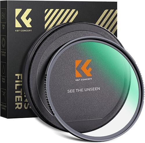 K&F CONCEPT Nano-Xcel 49MM Filtro UV de Protección contra Choques | UV Filtro de Vidrio Óptico con Revestimiento Nano para Objetivo - FV703