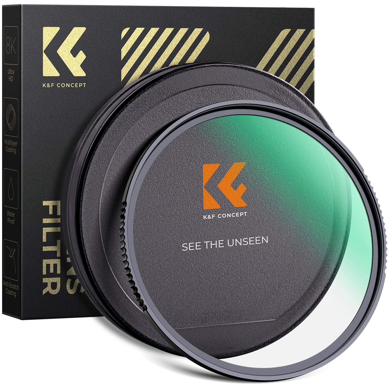 K F CONCEPT 67mm MC UV Protection Filter Shockproof Tempered Optical Glass with 28 Multi-Layer Coatings HD Waterproof