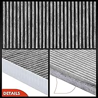 Vista 7 de Filtro de aire para cabina A-Premium con carbón activado compatible con Chrysler 200 2015-2017 y Jeep Cherokee 2014-2018, 2.4L 3.6L, Reemplazo #