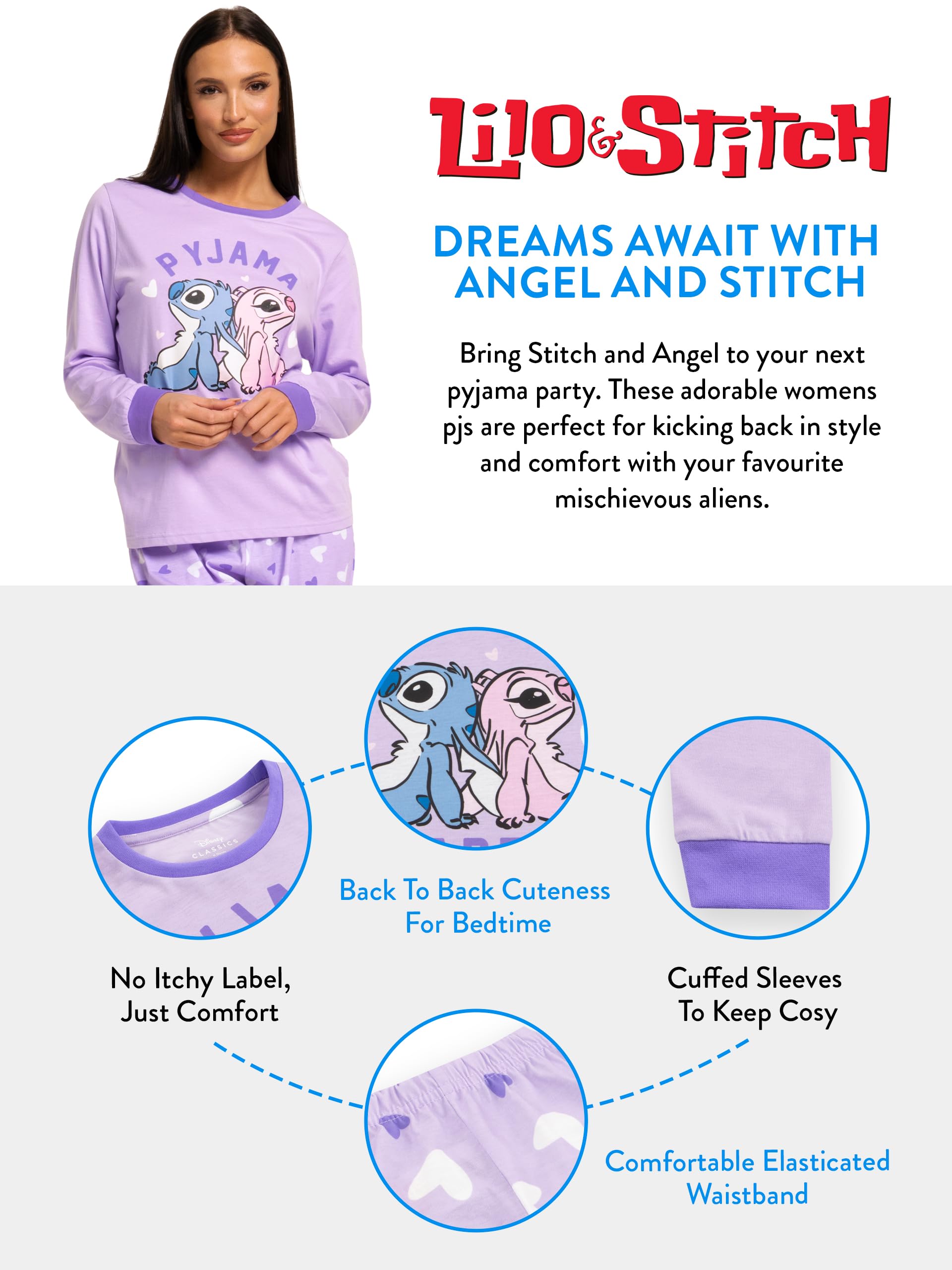 Disney Pigiama Stitch Bambina | Stitch E Angel Pigiamone Famiglia | Pigiama Bambina | Pigiamone Mamma E Figlia Uguale