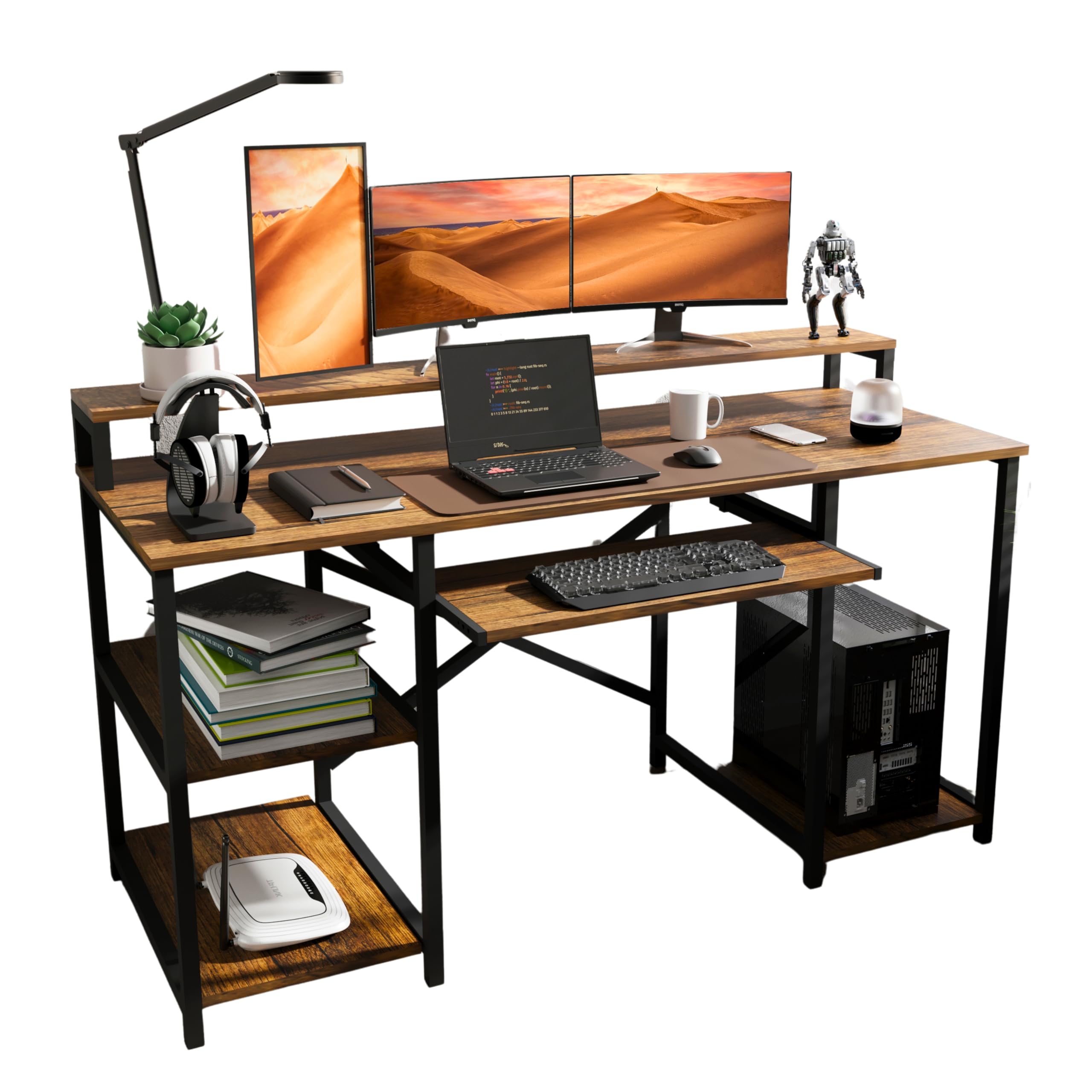 テーブル・机 kaho Klaxon Office Table for Home | Workstation Table Desk for Home