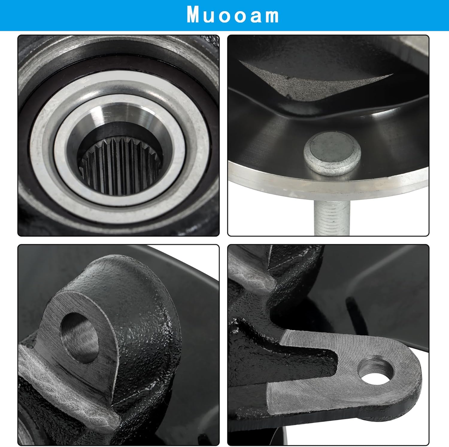 2Pcs Front Left and Right Steering Knuckle and Wheel Bearing Hub Assembly Replacement for Civic 2006-2011