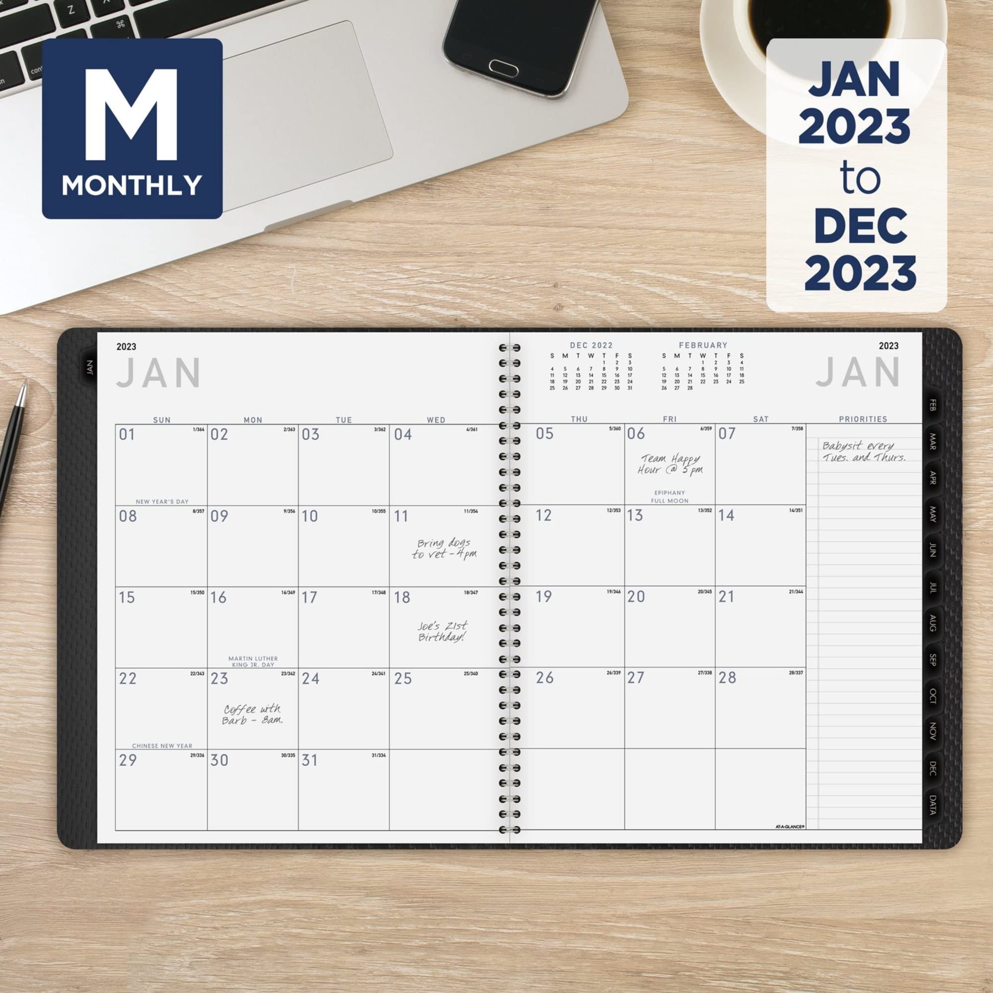 At A Glance 2023 Monthly Planner