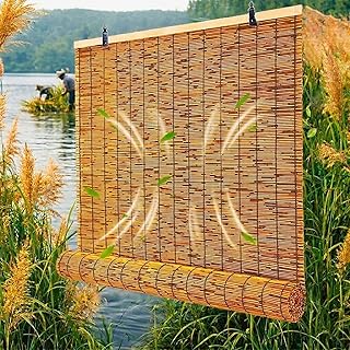Bamboo Shades for Outdoor Patio Privacy 48